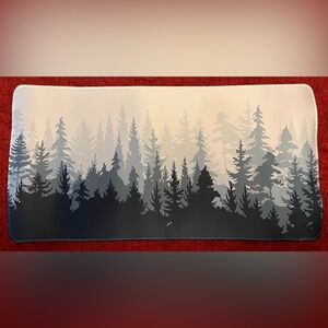 Forest Silhouette Gaming Mousepad 60x30cm 23.6x11.8 inches